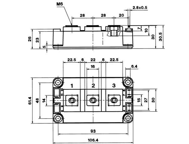 SKM200GAL123DKLD Packaging Outline